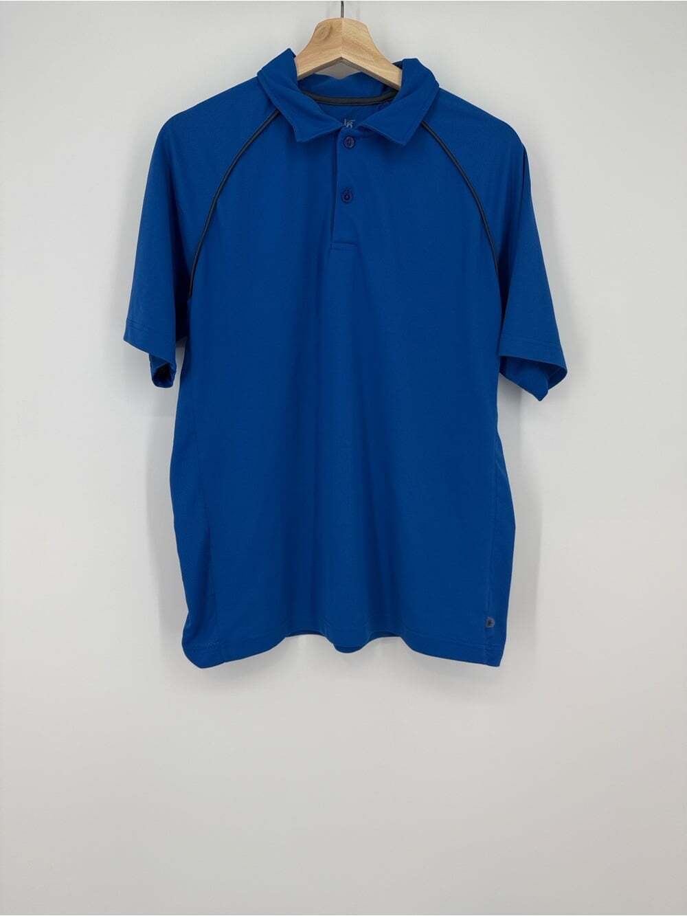 ALO Yoga Men's Blue Short-Sleeve Polo Shirt